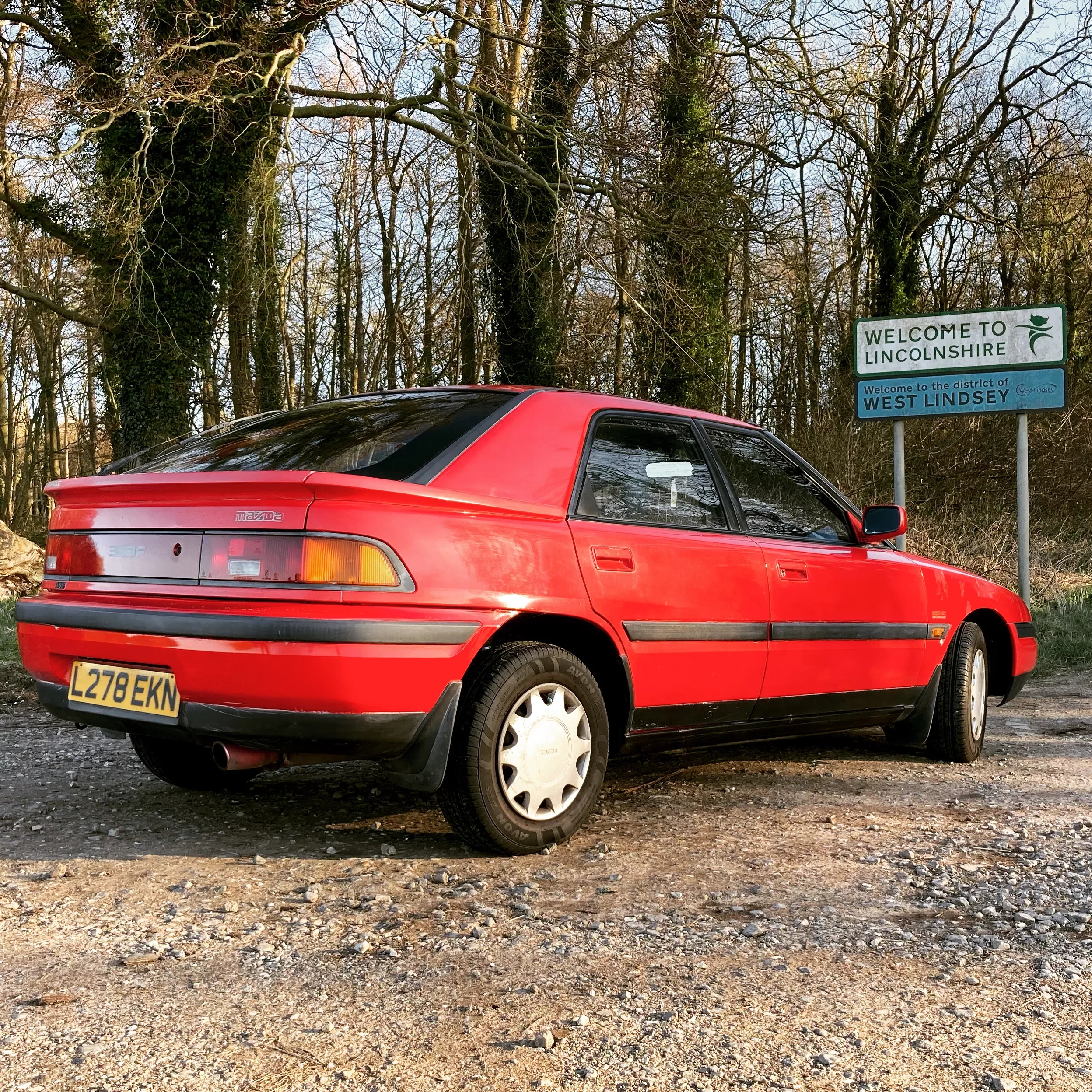 Mazda 323F In Red