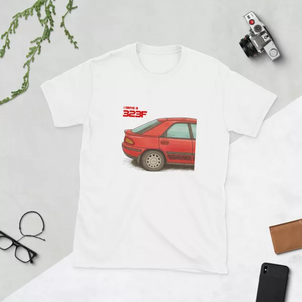 Mazda 323F Design Short-Sleeve Unisex T-Shirt - Image 6